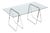 Italian Tubular Chromed Steel Trestles, 1970s, Set of 2 For Sale