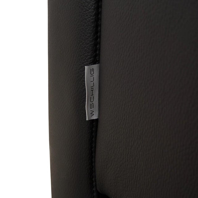 Black Leather Lucca Two-Seater Sofa with Headrest from Willi Schillig For Sale - Image 12 of 16