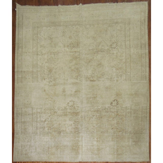 Bauhaus Antique Zabihi Collection Persian Tabriz Rug For Sale - Image 3 of 12