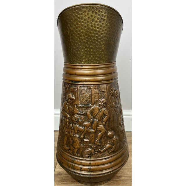 Vintage Umbrella Stand in Copper For Sale - Image 3 of 15