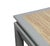 Wood Vintage Ming-Style Grey Painted Coffee Table With Raffia Tabletop For Sale - Image 7 of 11