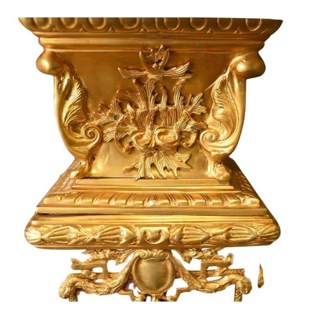 Sevres-Style Porcelain and Gilt Bronze Pedestals, Set of 2 For Sale - Image 3 of 5