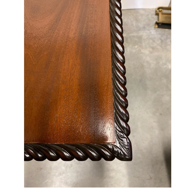 Antique Centennial Hand Carved Mahogany Lowboy For Sale - Image 11 of 13