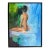 Rhapsody in Blue, Original Contemporary Figure Painting by Julia Lawing For Sale