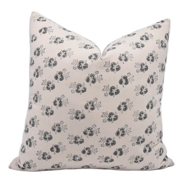 FabDivine Handmade Block Printed Cushion Cover 20x20 Inch Duck Canvas-Chitranjan For Sale
