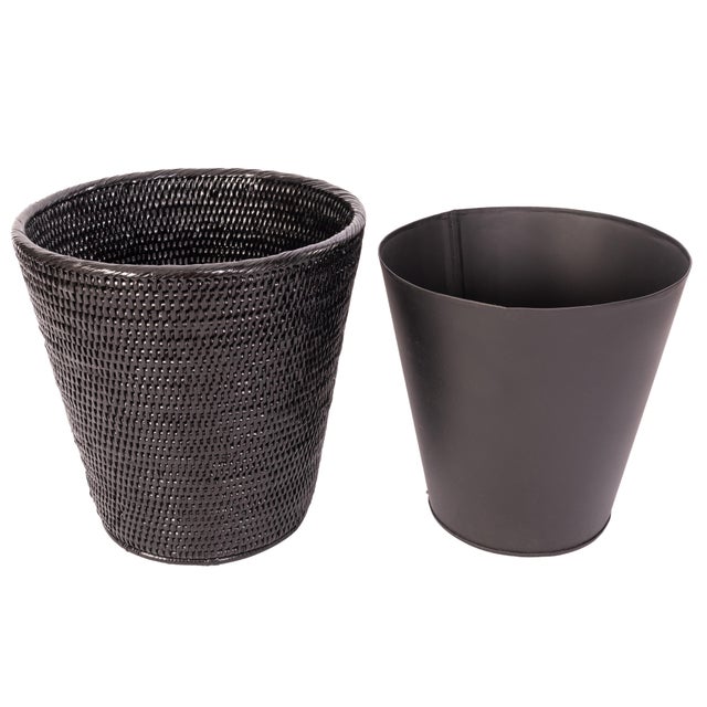 It is important to decorate your home with soul and personality. This round tapered waste container with metal liner will...