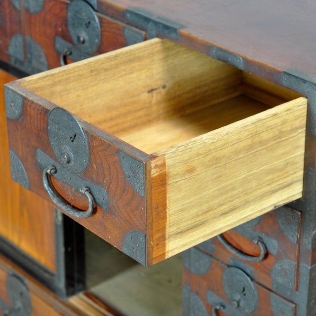 Late 19th Century Japanese Tansu Chest of Drawers, 1890s For Sale - Image 5 of 14
