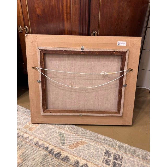 19th Century Oil on Canvas "Grazing Cattle" For Sale - Image 9 of 9