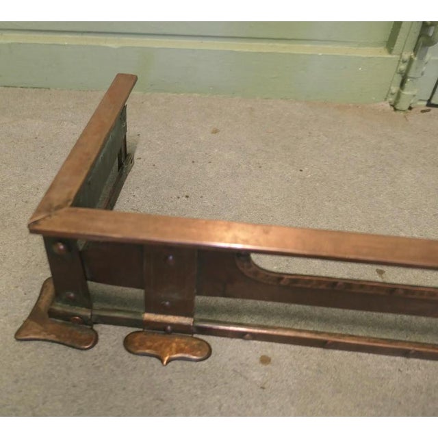 Late 19th Century 19th Century Arts and Crafts Brutalist Riveted Copper Fender, 1880 For Sale - Image 5 of 7