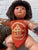 Vintage Japanese Kintarō Doll with Carved Wooden Bear, 1970s For Sale - Image 4 of 12