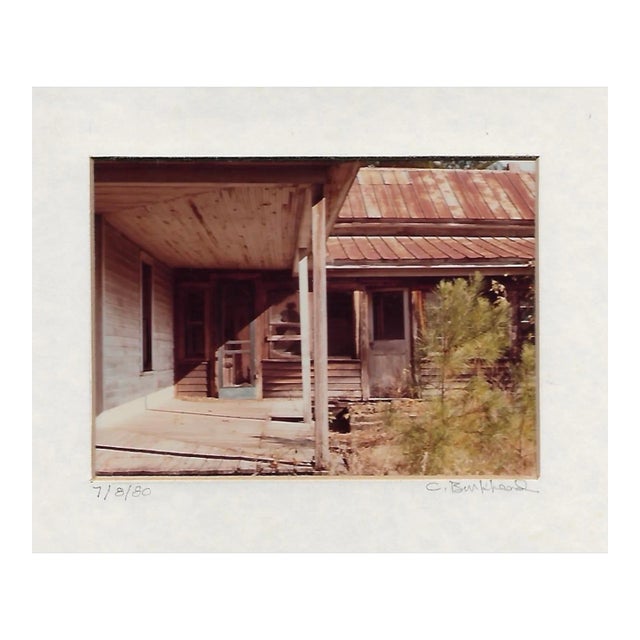 1980 Charles Burkhead Abandoned House Porch Photograph For Sale