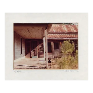 1980 Charles Burkhead Abandoned House Porch Photograph