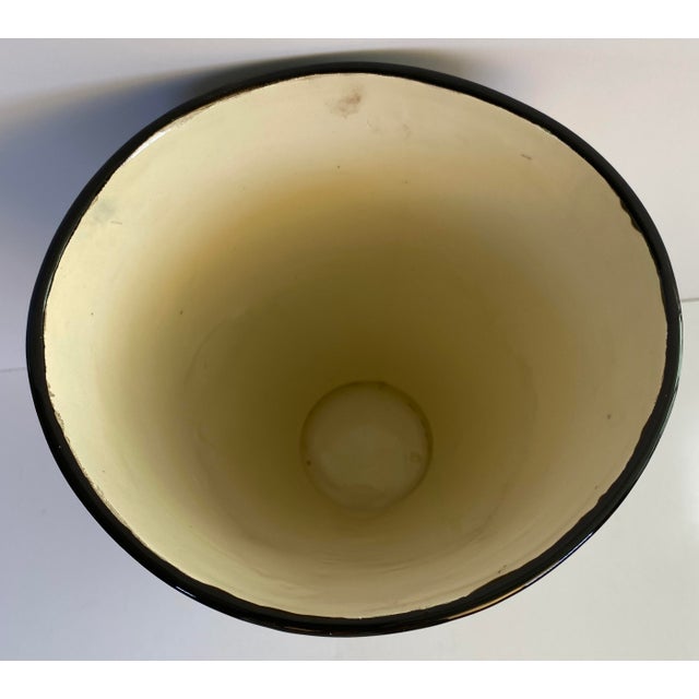 Ceramic French Art Nouveau Hand-Painted Ceramic Floral Vase Signed Jérôme Massier For Sale - Image 7 of 7