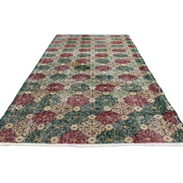 Rustic European Zeki Muren Vintage Turkish Sivas Rug, 02'09 X 06'02 For Sale - Image 3 of 6