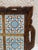 A beautiful mid century, Mexican Talavera tiled and carved wood tray, perfect for your party! A true treasure!