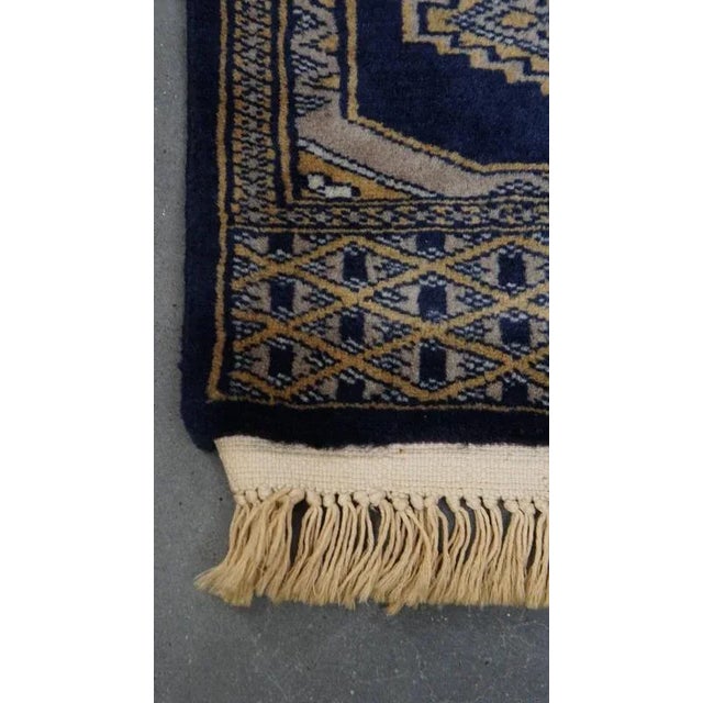 Runner Rug in Blue and Beige Tones For Sale - Image 3 of 8