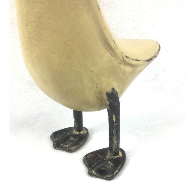 Hand Crafted Artisan Carved Wood Duck For Sale - Image 9 of 13