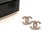 Contemporary Chanel Gunmetal CC Crystal Medium Piercing Earrings, A Pair For Sale - Image 3 of 5