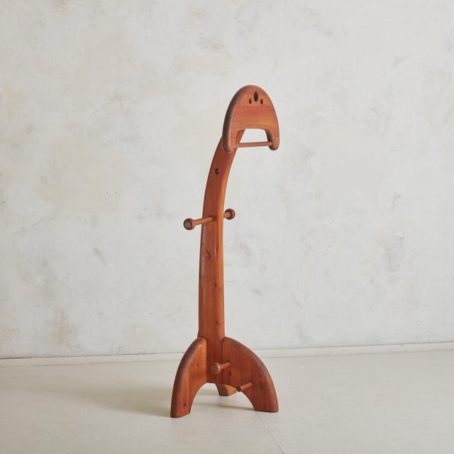 Mid 20th Century Italian Teak Wood Valet, 1960s For Sale - Image 5 of 11