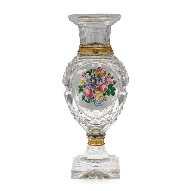 Antique French Baccarat and Ormolu Mounted the Jokelson Vases, 1830, Set of 2 For Sale - Image 3 of 18