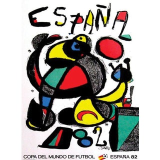 1982 Joan Miro "World Cup Spain" Poster For Sale