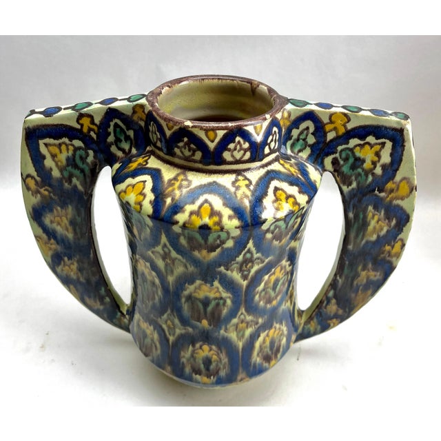 Art Nouveau Handmade and Hand Glazed Planter by Pamenière, 1930s For Sale - Image 6 of 13