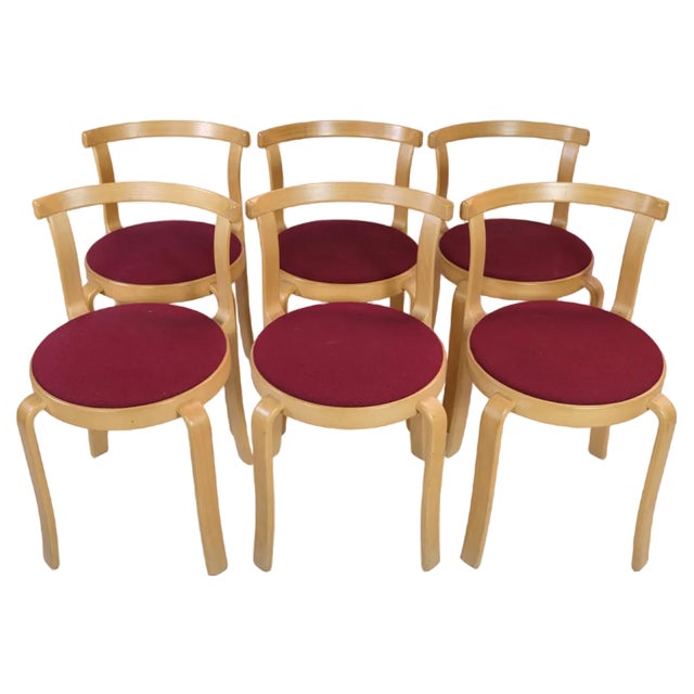 Dining Room Chairs Model 8000 by Rud Thygesen & Johnny Sørensen for Magnus Olesen, 1990s, Set of 6 For Sale