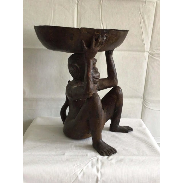 1950s 1950s Bronze Monkey Bowl For Sale - Image 5 of 13