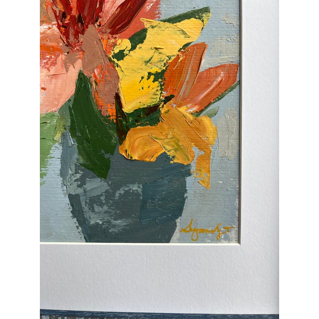 Impasto Floral Painting by California Artist For Sale - Image 4 of 12