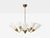 1940s 1940s Itsu, Finnish Modern, Chandelier, Brass, Glass For Sale - Image 5 of 11
