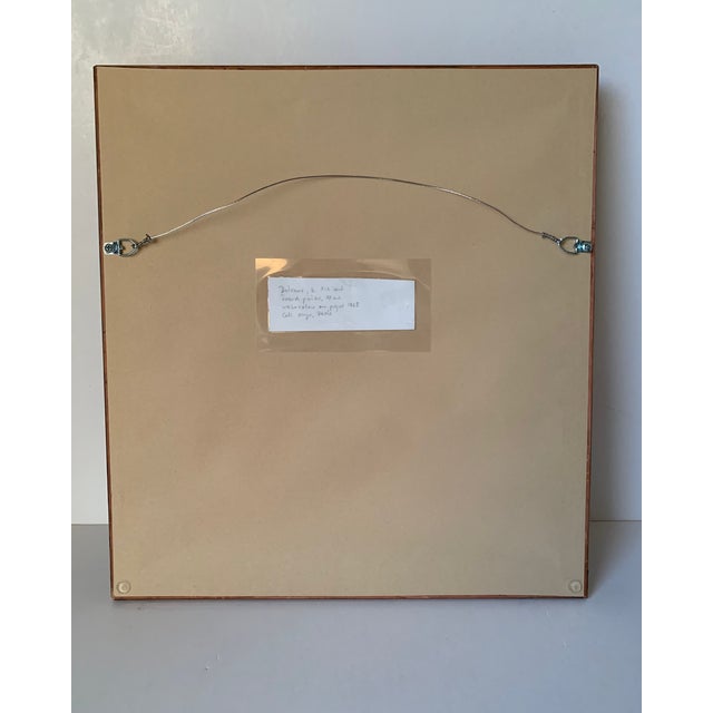 1920's French Original Watercolor For Sale - Image 11 of 12