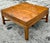 Vintage Boho Burl Wood Campaign Coffee Table For Sale - Image 4 of 6