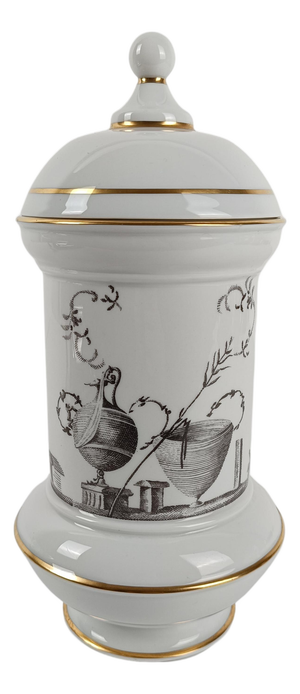 Porcelain Jar with Fabius von Gugel-Inspired Pompeii Lithographs, 1950s