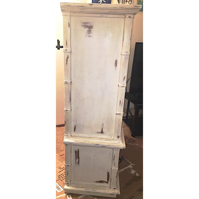 1980s French Country Thomasville White Armoire Chairish
