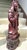 Burnt Umber Vintage 1940’s Chinese 24.5” Tall Rosewood Kuan Yin Figurine For Sale - Image 8 of 9