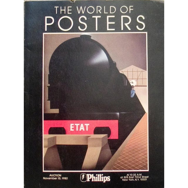 Contemporary 1980 Phillips 'The World of Posters Auction' Black,Red,Brown Book For Sale - Image 3 of 3