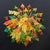 Metal Murano Glass Chandelier with Trihedral Prisms in the style of Venini, Venice, 1972 For Sale - Image 7 of 11