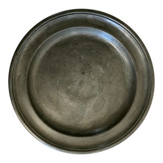 Antique Reed & Barton Pewter Plate – Early American Tableware, Circa 1900 For Sale