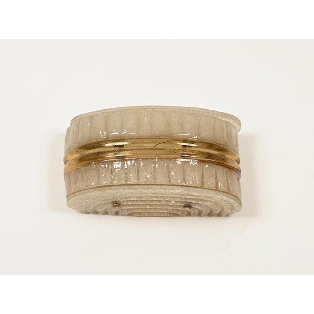 Amber Murano Glass Sconce from AV Mazzega, Italy, 1960s For Sale - Image 10 of 17