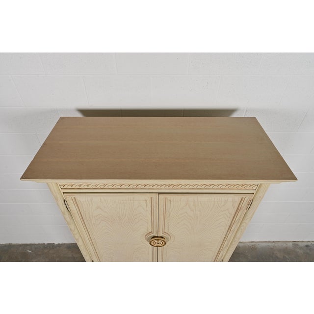 Thomasville Mediterranean Oak Armoire Dresser or Gentleman's Chest, Circa 1970s For Sale - Image 9 of 12