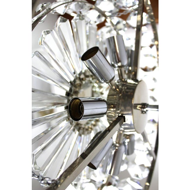 Silver Crystal Chandelier from Bakalowits, 1960s For Sale - Image 8 of 11