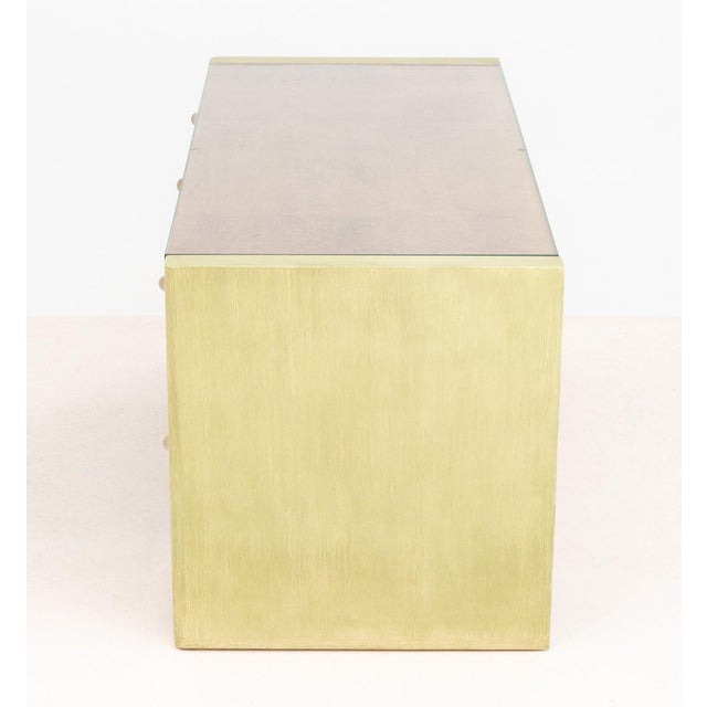 Art Deco Style Walnut Kneehole Desk For Sale - Image 9 of 10