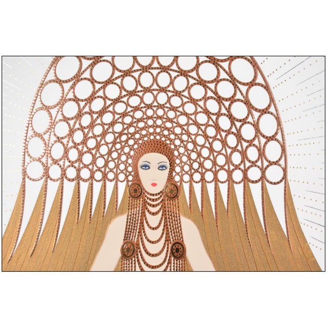 Erté 20th Century Circe Art Deco Gold Serigraph Erté For Sale - Image 4 of 7