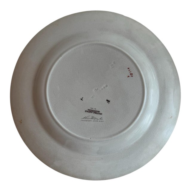 Ceramic Antique Wedgwood Dragonfly & Water Lily Cabinet Plate, 10” For Sale - Image 7 of 8