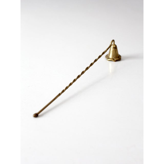 Vintage Brass Candle Snuffer With Twisted Handle For Sale - Image 4 of 12