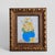 Original Still Life Watercolor Painting on Paper Signed by the Artist and Dated Encased behind Glass in an Ornate Gold...