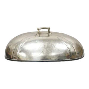 Antique Hotel McAlpin International Silver Co. Silver Soldered Serving Meat Dome