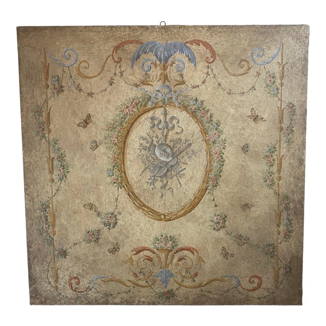 19th C Italian Florentine Oil on Canvas Painting For Sale