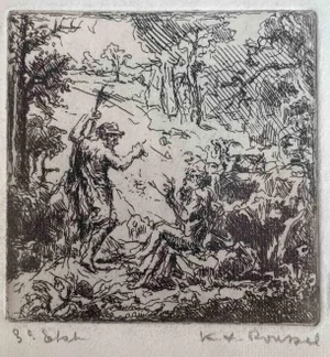 Ker Xavier Roussel, Pastorales, Original Etching, 1920s