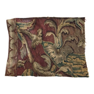 17th Century Tapestry Fragment For Sale